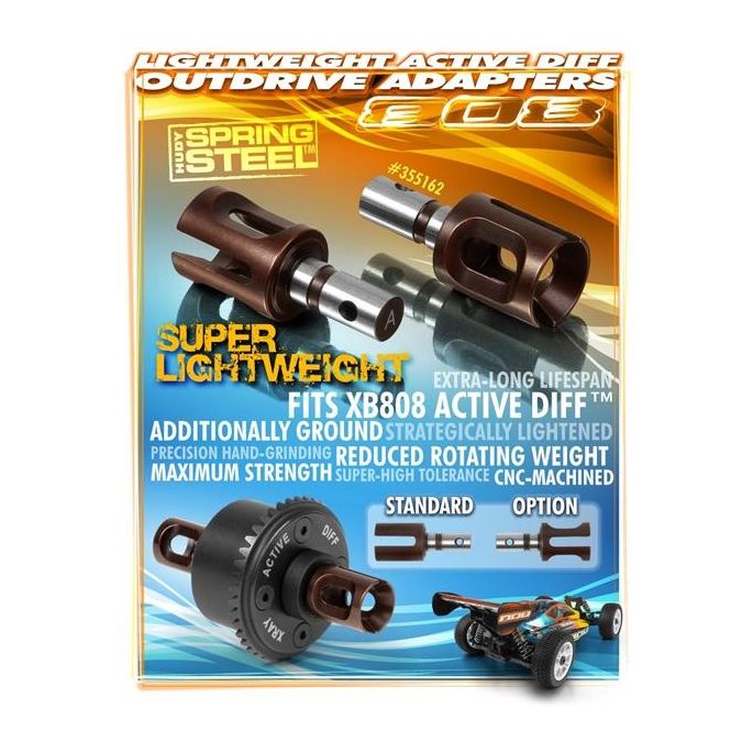 XB808 Active Diff Outdrive Adapter Lightweight (2) Hudy Spr, X355162