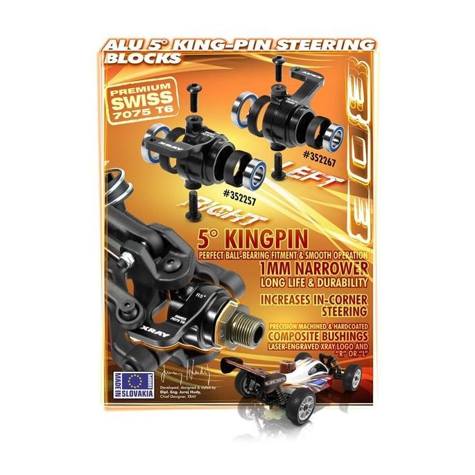 XB808 ALU STEERING BLOCK LEFT - 5 loading=