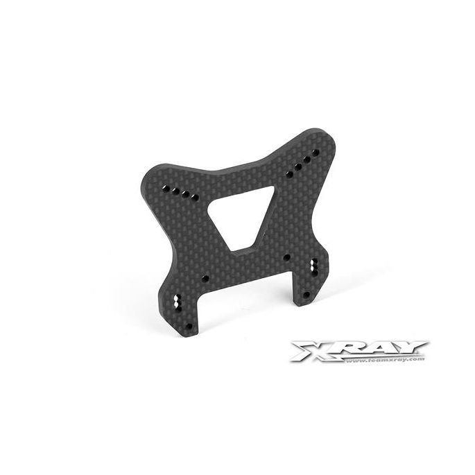 XB9 GRAPHITE FRONT SHOCK TOWER - CNC MACHINED 4 MM, X352094