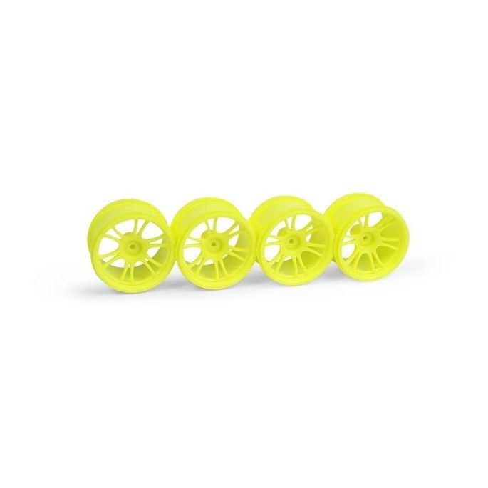 Xray M18MT Starburst Wheels Yellow (4), X389949