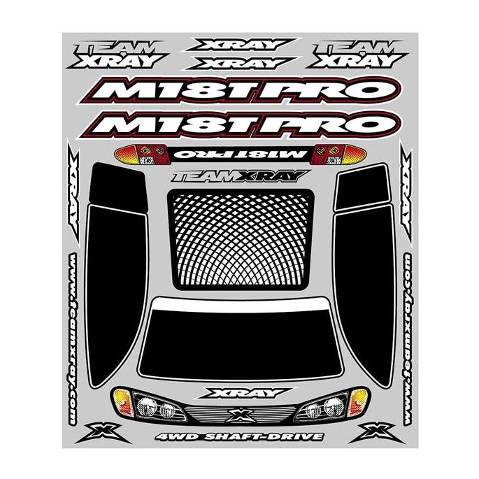 Xray M18T Pro Sticker For Body, X397338