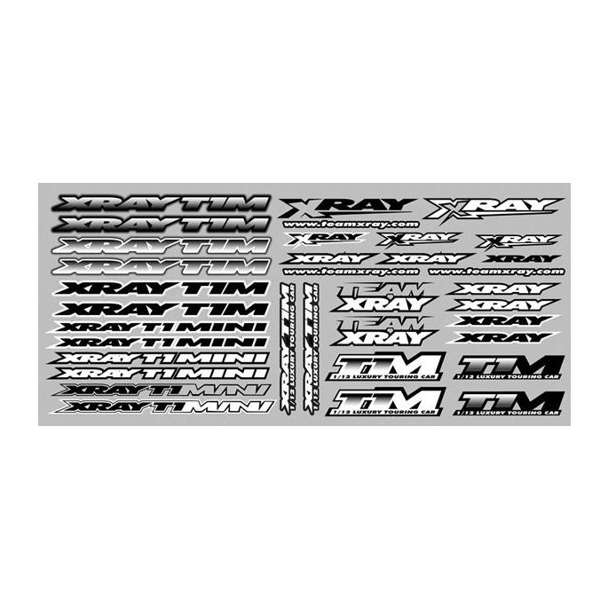 Xray T1M Sticker For Body White, X397329