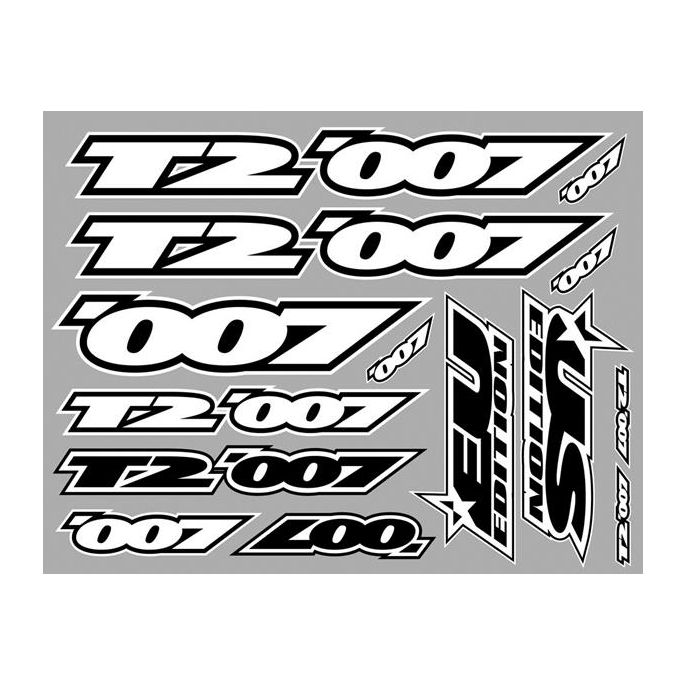 Xray T2'007 Sticker For Body White Die-Cut, X397322