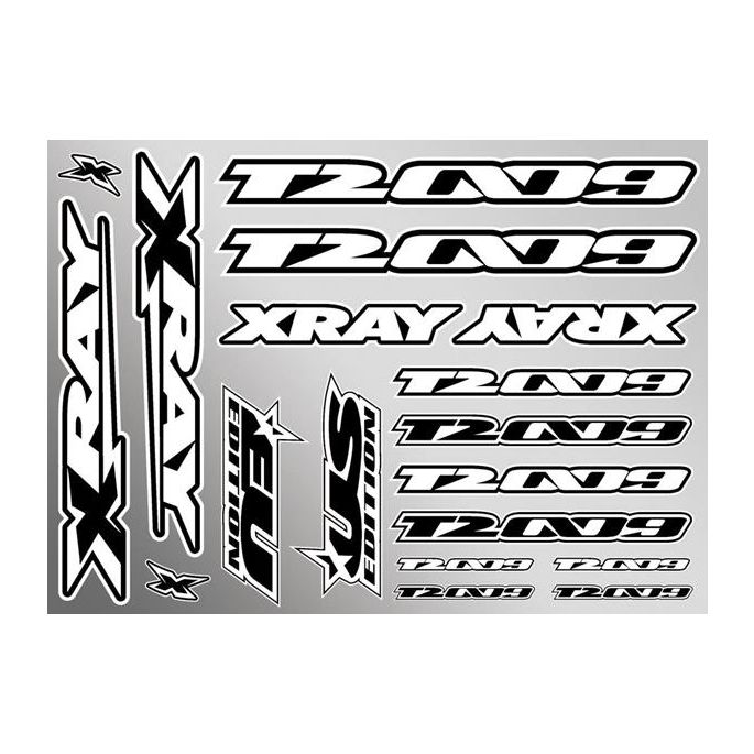 Xray T2'009 Sticker For Body - White, X397324
