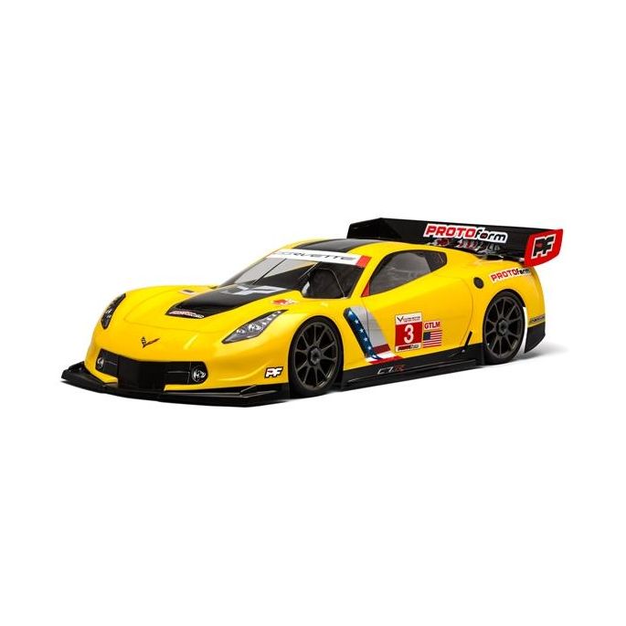 Chevrolet Corvette C7.R Clear Body for 1:8 GT (Long)