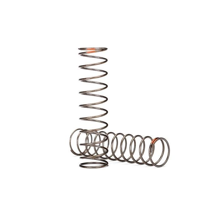 Springs, shock (natural finish(GTS)(0.39 rate, orange stripe, #TRX8044