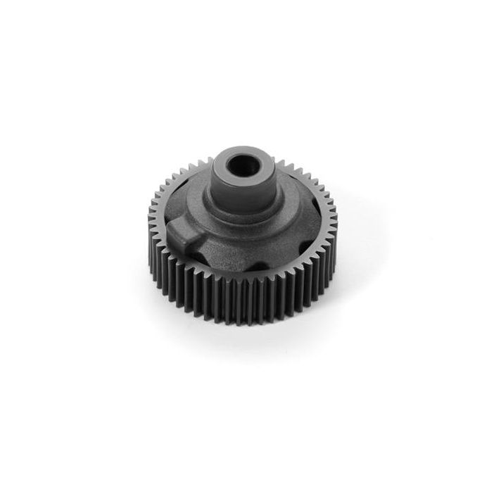 COMPOSITE GEAR DIFFERENTIAL CASE WITH PULLEY 53T - GRAPHITE, #X324953-G