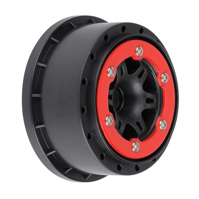 Split Six Red/Blk Bead-Loc Whls (2) Slash 2wd Front