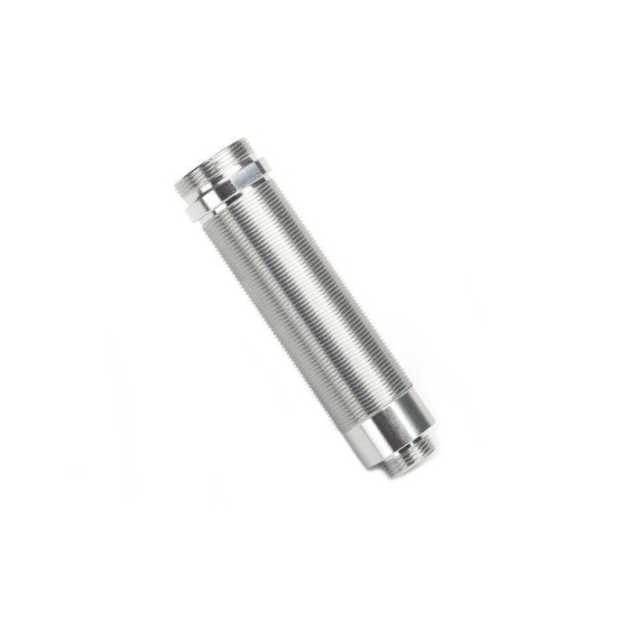 Body, GTR shock, 64mm, silver aluminum (front, threaded)