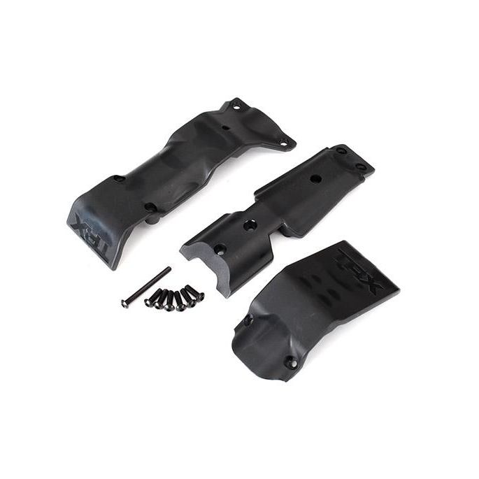 Skid plate set, front/ skid plate, rear/ 3x10 BCS (6)/ 3x30 BCS (1) (fits #8629