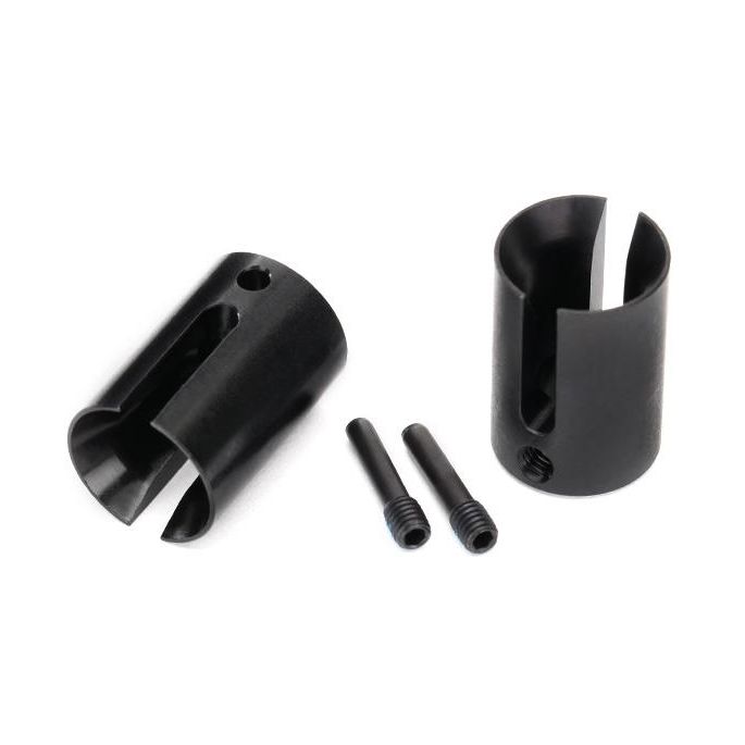 Drive cup, machined steel (2)/ 4x17mm screw pins (2)