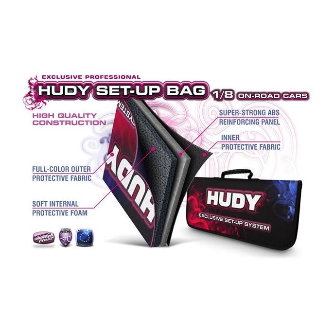 Hudy Set-Up Bag For 1/8 On-Road Cars - Exclusive Edition, H199230