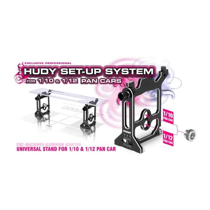 Universal Exclusive Set-Up System For 1/10 & 1/12 Pan Cars, H109405