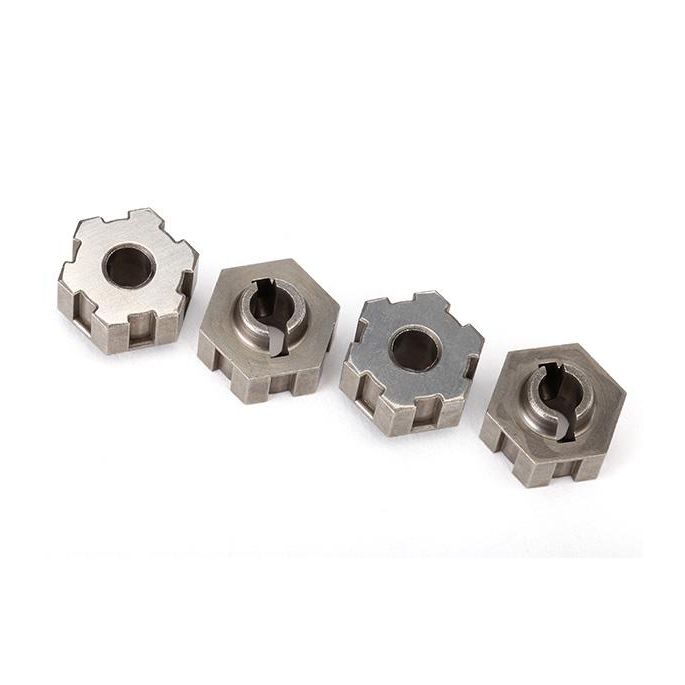 Wheel hubs, hex, steel (4)