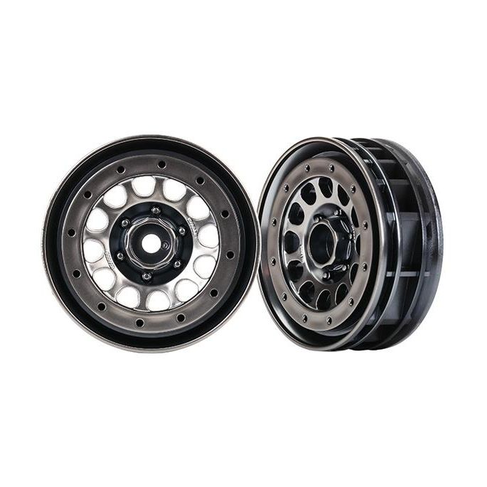 Wheels, Method 105 1.9' (black chrome, beadlock) (beadlock rings sold separately