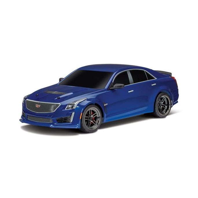 Body, Cadillac CTS-V, blue (painted, decals applied)