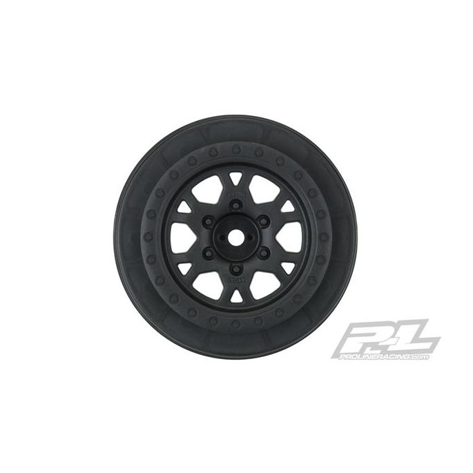 Impulse Black Front Wheels for Slash 2wd