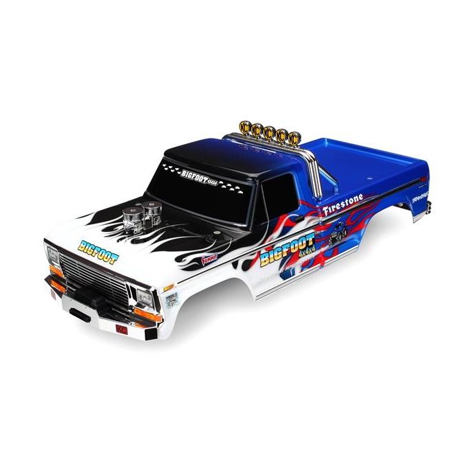 Body, Bigfoot® Flame, Officially Licensereplica (painted, decals applied), TRX3653