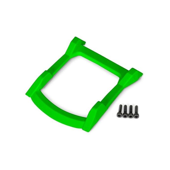 Skid plate, roof (body)/ 3x12mm CS (4) GREEN, TRX6728G