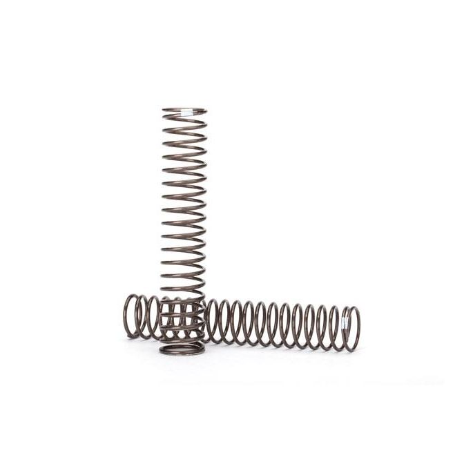 Springs, shock, long (natural finish) (GTS) (0.29 rate, white stripe) (for use w, TRX8153