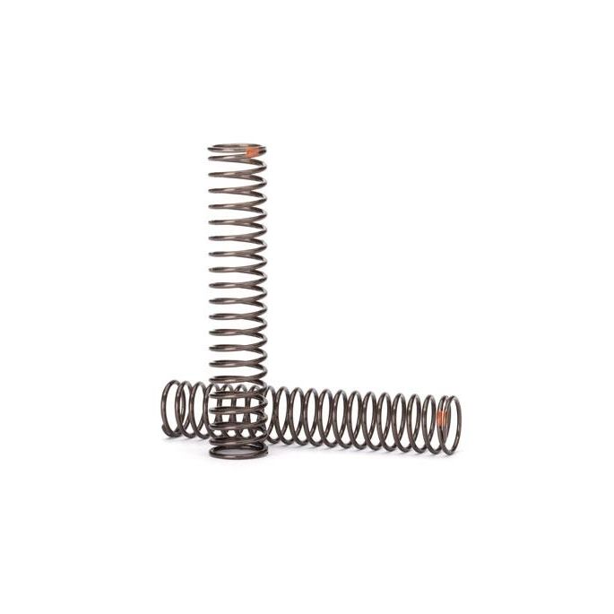 Springs, shock, long (natural finish) (GTS) (0.39 rate, orange stripe) (for use, TRX8154