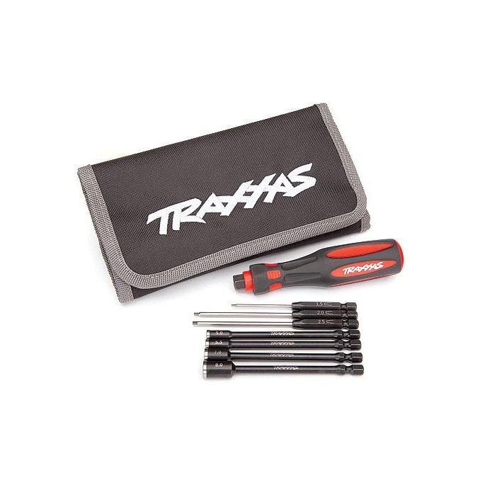 Traxxas Speed Bit Essentials Set, hex and nut driver, 7-piece, includes premium, TRX8712