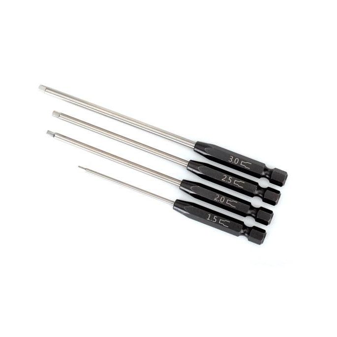 Traxxas Speed Bit Set, hex driver, 4-piece straight (1.5mm, 2.0mm, 2.5mm, 3.0mm), TRX8715X